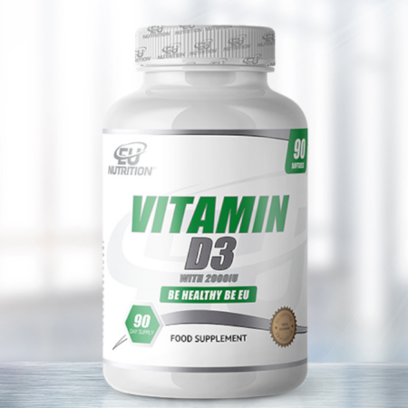 Vitamin D3 2000IU – 90 cápsulas – EU Nutrition