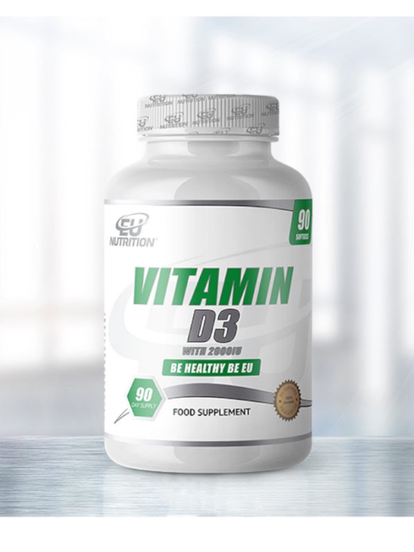 Vitamin D3 2000IU - 90 cápsulas - EU Nutrition