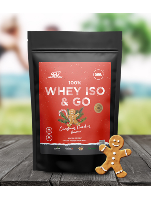 100% Whey Iso & Go Christmas Cookies - 500g - EU Nutrition