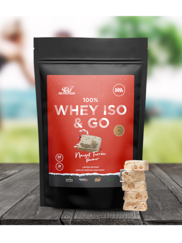 100% Whey Iso & Go Nougat Turrón - 500g - EU Nutrition