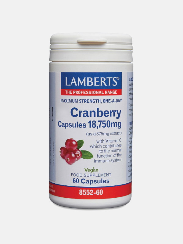 Cranberry 18750mg - 60 cápsulas - Lamberts