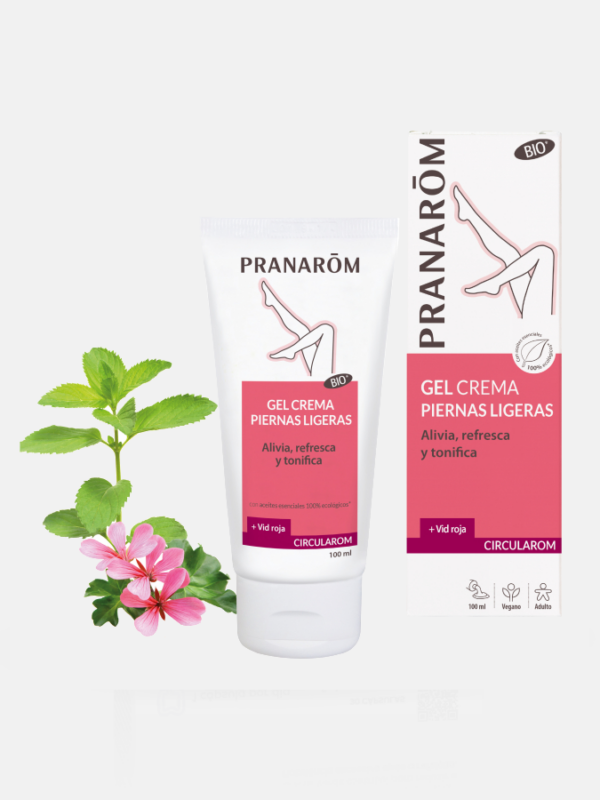 CIRCULAROM Gel Creme Pernas Leves BIO - 100ml - Pranarom