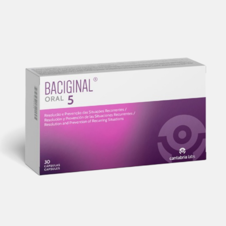 BACIGINAL ORAL 5 – 30 cápsulas – Cantabria Labs