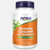 Turmeric Curcumin with BioPerine - 90 veg cápsulas - Now