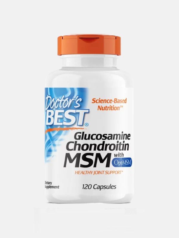 Glucosamine Chondroitin MSM with OptiMSM - 120 cápsulas - Doctor's Best