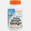 Extra Strength Ginkgo 120mg - 360 cápsulas - Doctor's Best