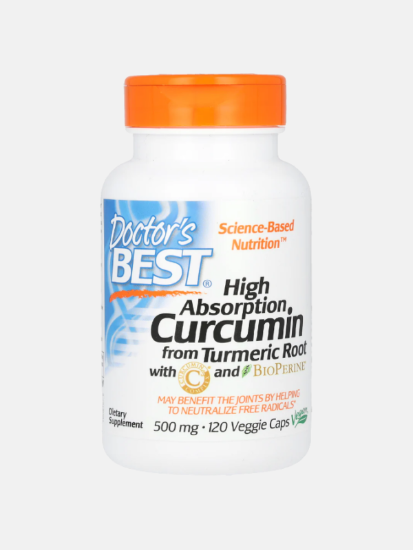 High Absorption Curcumin 500mg - 120 veggie caps - Doctor's Best