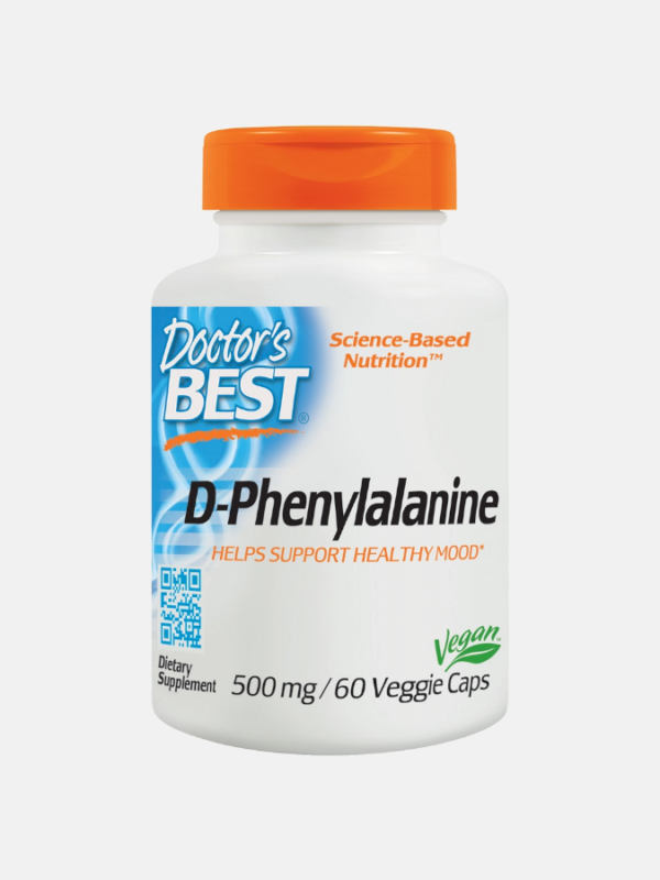 D-Phenylalanine 500mg - 60 cápsulas - Doctor's Best