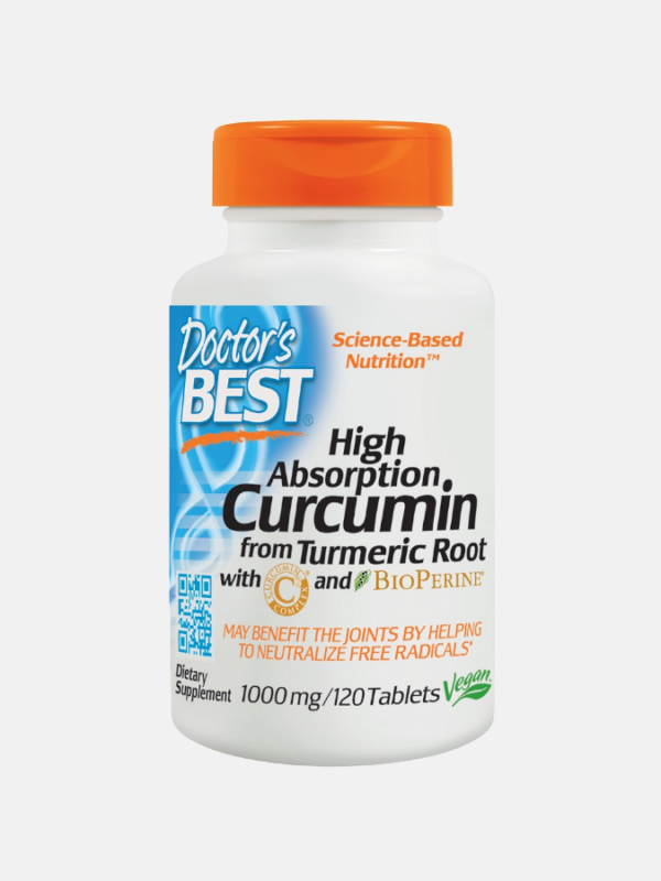 High Absorption Curcumin 1000mg - 120 comprimidos - Doctor's Best