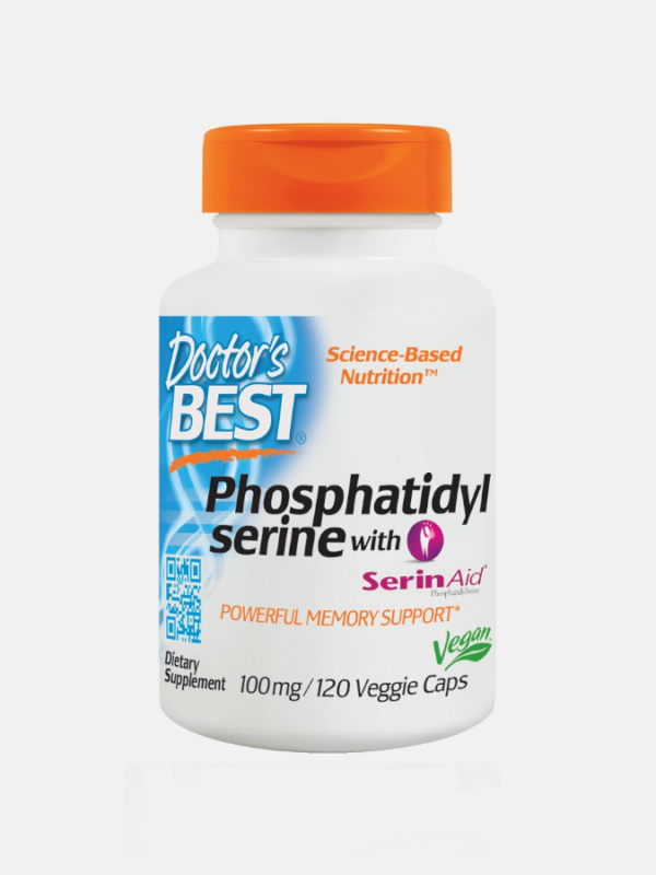 Phosphatidylserine with SerinAid 100mg - 120 veggie caps - Doctor's Best