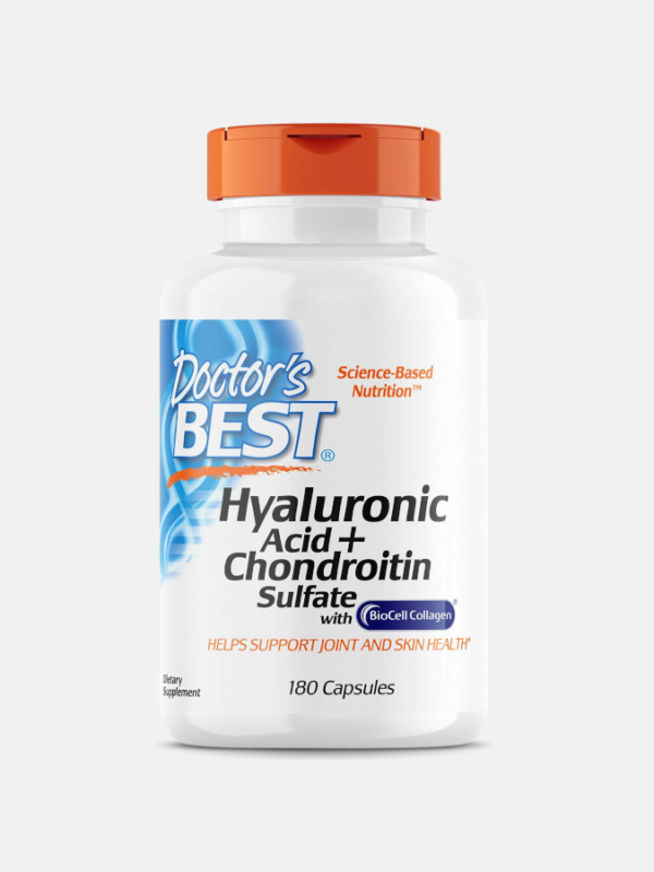 Hyaluronic Acid + Chondroitin Sulfate with BioCell Collagen - 180 cápsulas - Doctor's Best