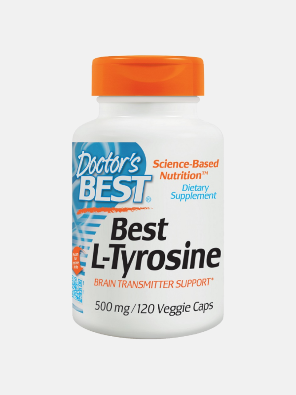 L-Tyrosine 500mg - 120 Veggie Caps - Doctor's Best