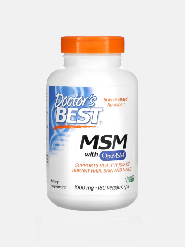 MSM with OptiMSM 1000mg - 180 Veggie Caps - Doctor's Best