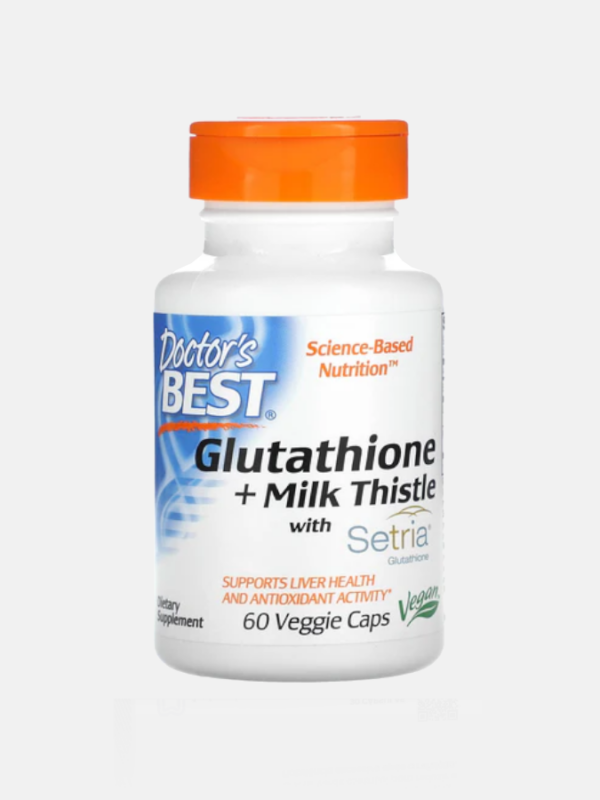 Glutathione + Milk Thistle - 60 cápsulas - Doctor's Best