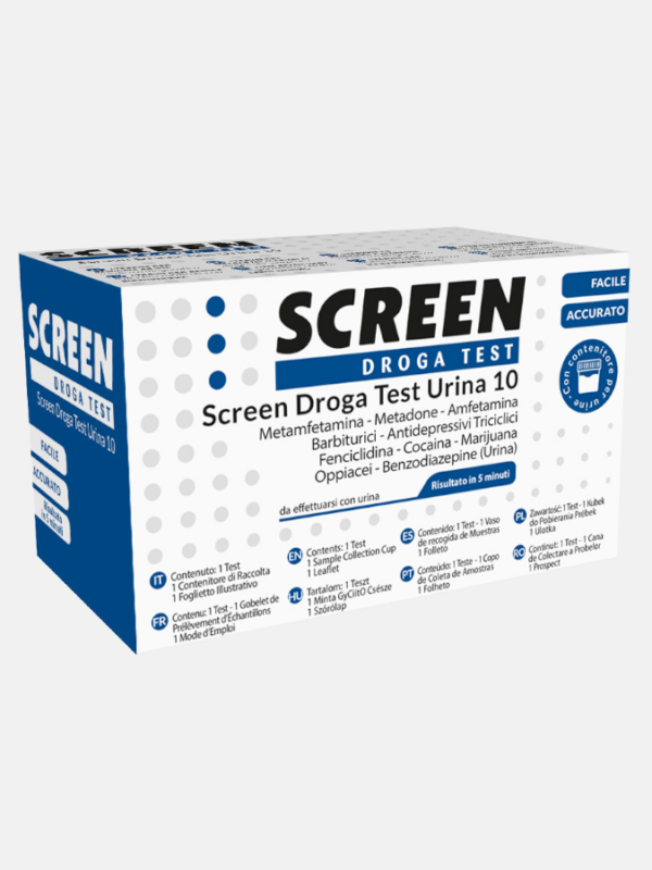 Screen Drug Test Urine 10 - 1 teste - Screen Pharma