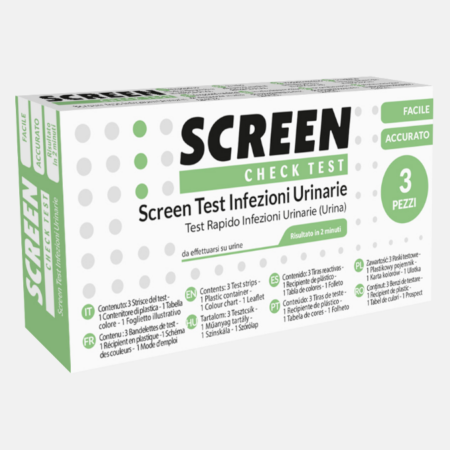 Screen Test Urinary Infections – 3 testes – Screen Pharma