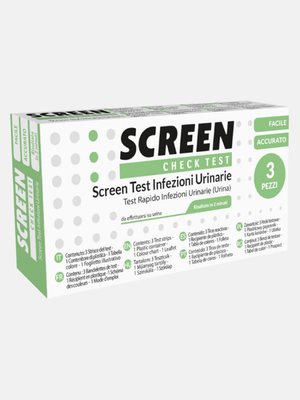 Screen Test Urinary Infections - 3 testes - Screen Pharma