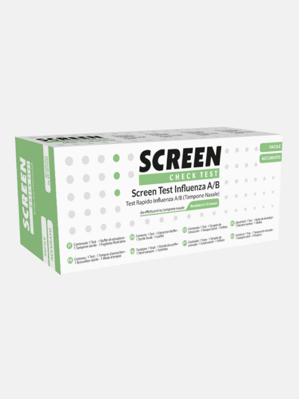 Screen Test Influenza A/B - 1 teste - Screen Pharma