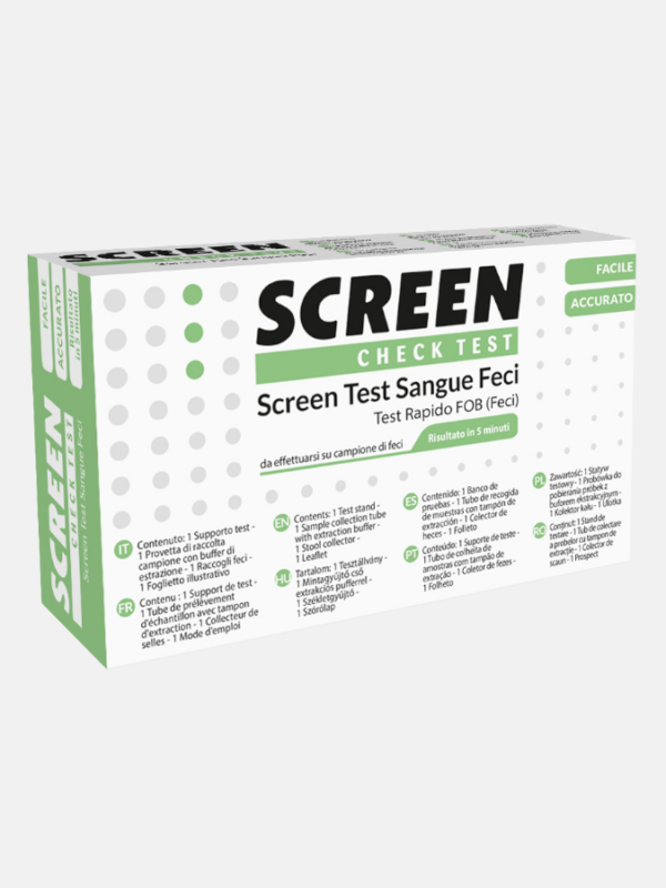 Screen Test Sangue Oculto nas Fezes FOB - 1 teste - Screen Pharma