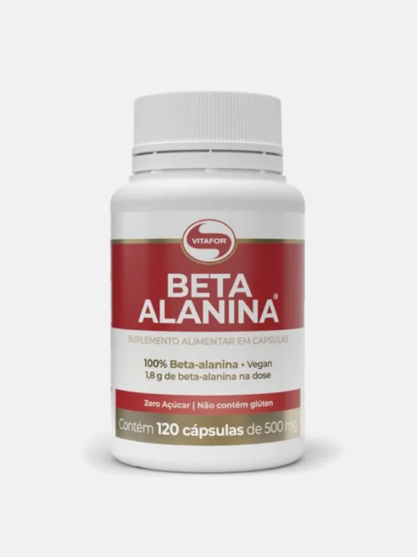 Beta Alanina 500mg - 120 cápsulas - Vitafor