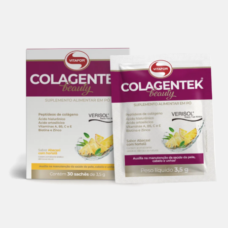 COLAGENTEK Beauty abacaxi hortelã – 30 saquetas – Vitafor