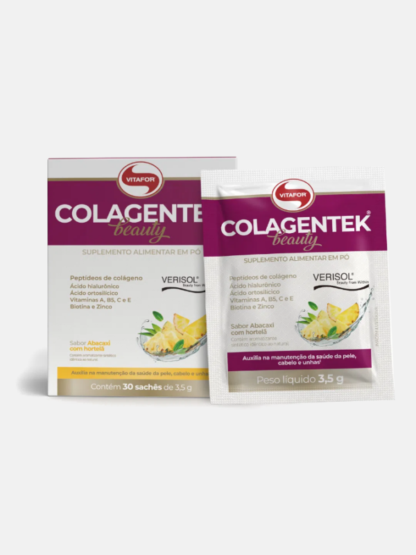 COLAGENTEK Beauty abacaxi hortelã - 30 saquetas - Vitafor