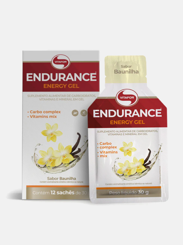 Endurance Energy Gel Baunilha - 12 x 30g - Vitafor