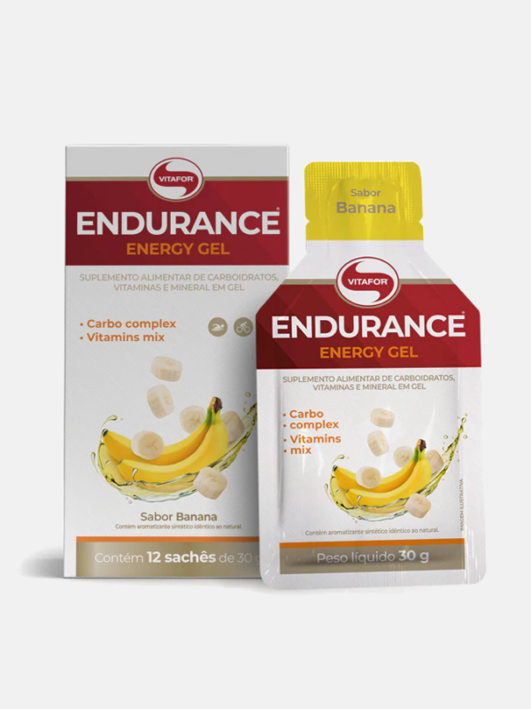 Endurance Energy Gel Banana - 12 x 30g - Vitafor