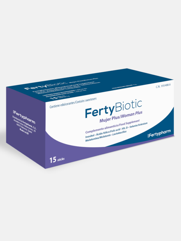 FertyBiotic Mulher Plus - 15 sticks - Fertypharm