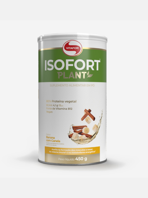 Isofort plant Banana e Canela - 450g - Vitafor