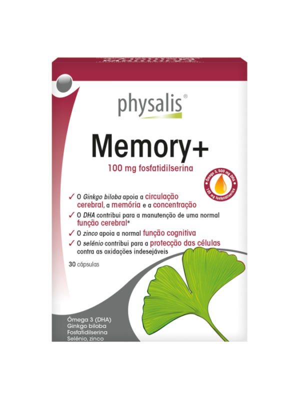 Memory+ - 30 cápsulas - Physalis