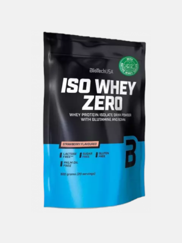 Iso Whey Zero Morango - 500g - Biotech USA