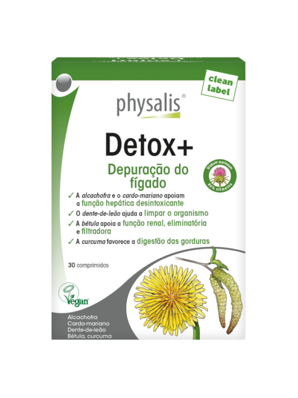 Detox+ - 30 comprimidos - Physalis