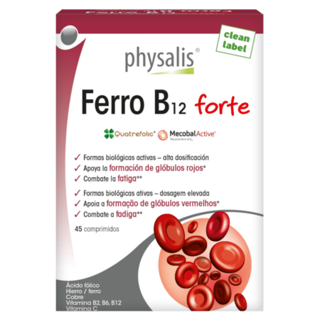 Ferro B12 Forte – 45 comprimidos – Physalis