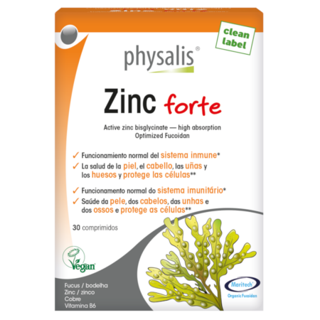 Zinc Forte – 30 comprimidos – Physalis