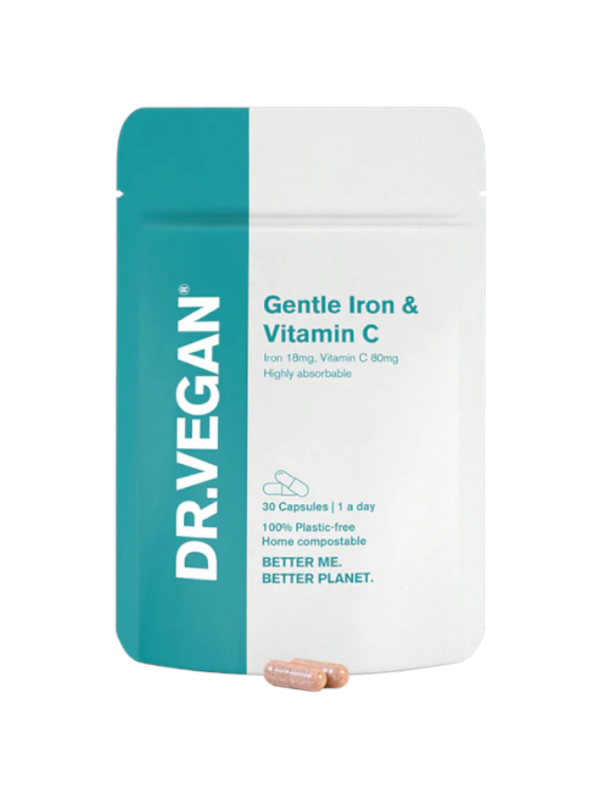 Gentle Iron & Vitamin C - 30 cápsulas - DR.VEGAN