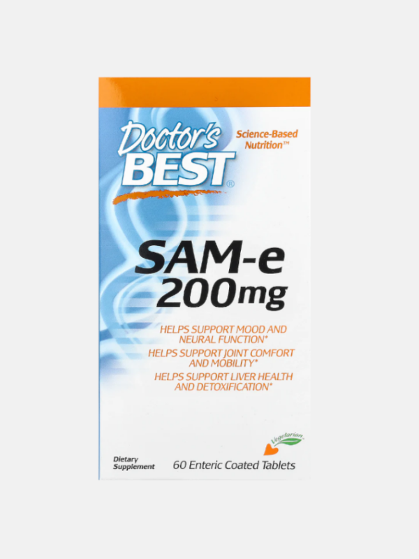 SAM-e 200mg - 60 comprimidos - Doctor's Best