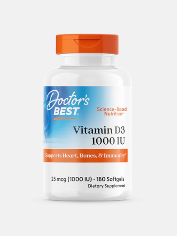 Vitamin D3 1000IU - 180 softgels - Doctor's Best