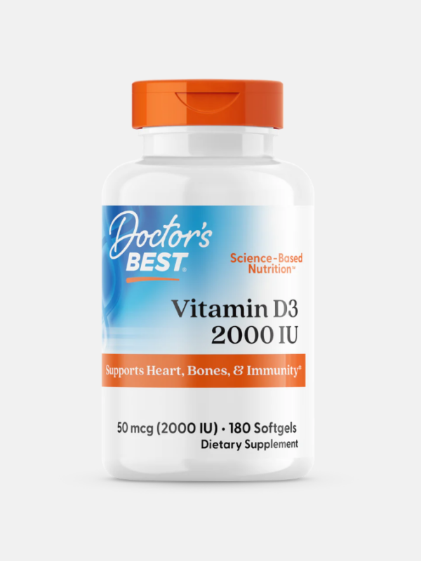 Vitamin D3 2000IU - 180 softgels - Doctor's Best