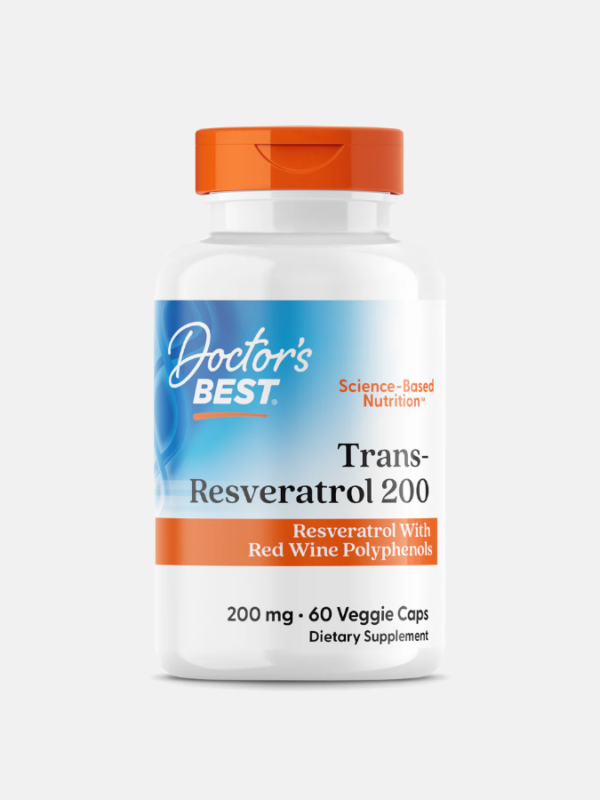 Trans-Resveratrol 200 with ResVinol - 60 veggie caps - Doctor's Best