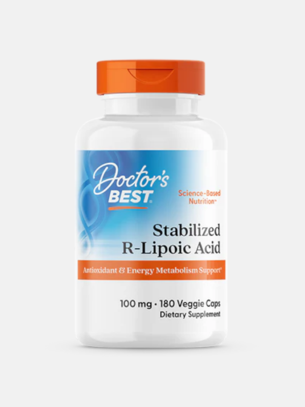 Stabilized R-Lipoic Acid with BioEnhanced Na-RALA 100mg - 180 veggie caps - Doctor's Best