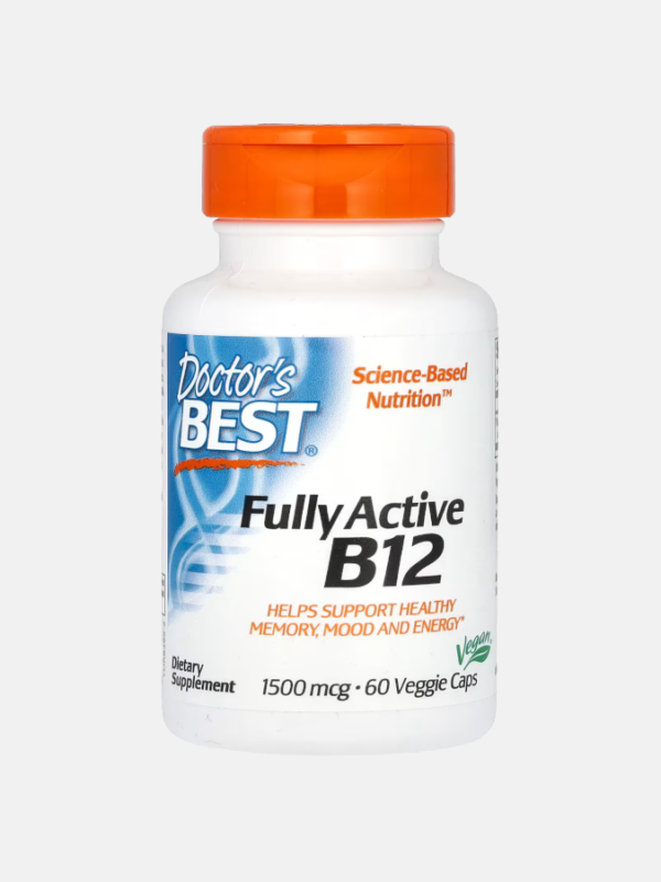 Fully Active B12 1500mcg - 60 cápsulas - Doctor's Best