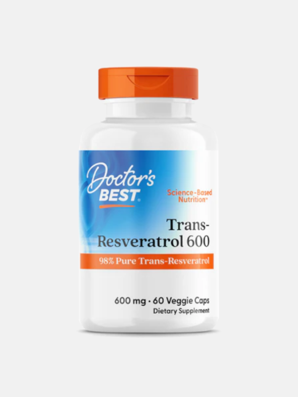 High Potency Trans-Resveratrol 600 - 60 veggie caps - Doctor's Best