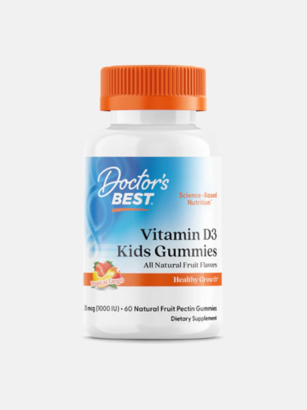 Vitamin D3 Gummies 1000IU - 60 gomas - Doctor's Best