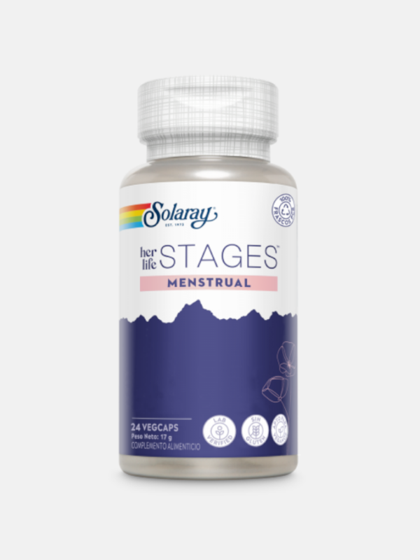 Her Life Stages Menstrual - 24 cápsulas - Solaray