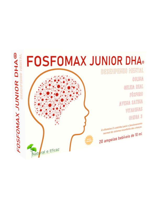 Fosfomax Junior DHA - 20 ampolas - Natural e Eficaz