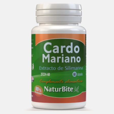 Extrato de Silimarina (Cardo Mariano) – 60 cápsulas – NaturBite