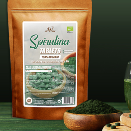 Spirulina 100% Organic – 200 comprimidos – EU Nutrition