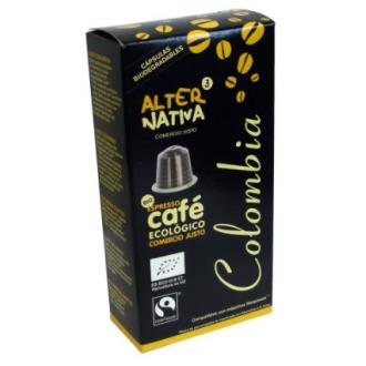 CAFE COLOMBIA 10capsulas cafe biodegradable ECO