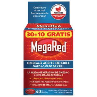 MEGARED omega 3 aceite de krill 30+10cap.